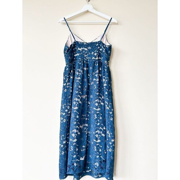 Babaton Aritzia Braylin Marigold Lace Overlay A-Line Midi Dress - Picture 3 of 7